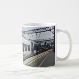 Caneca De Café Comboio azul e branco