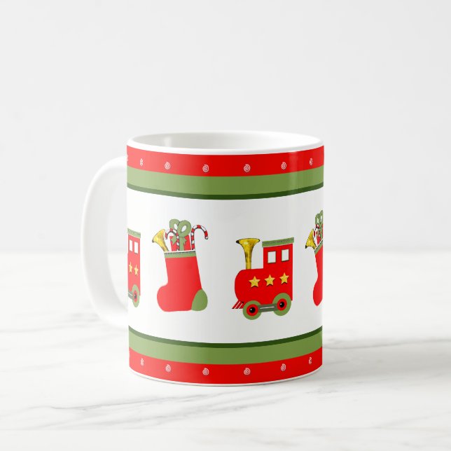 Caneca De Café Comboio Coletivo de Natal (Frente Esquerda)