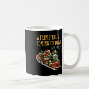 Caneca De Café Comboio De Bomba Chegando À Cidade Engraçada Papai