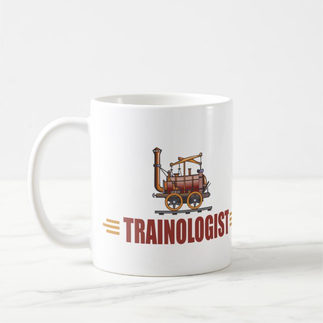 Caneca De Café Comboio ferroviário humorístico (Esquerda)