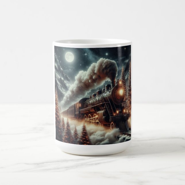 Caneca De Café Comboio noturno de inverno/Natal (Centro)
