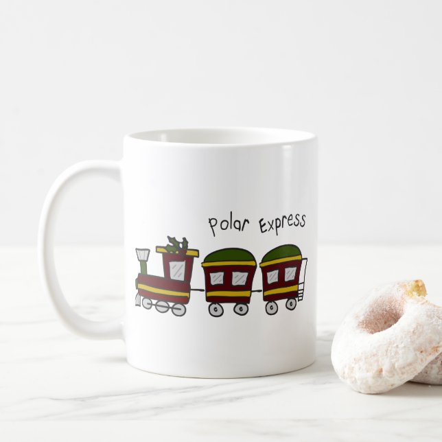 Caneca De Café Comboio Polar Express (Com Donut)