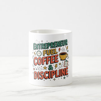 Caneca De Café Combustível Empreendedor Café & Disciplina Motivac