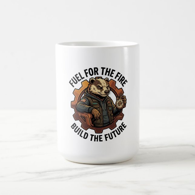 Caneca De Café Combustível Para O Fogo Manga Longa (Centro)
