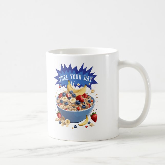 Caneca De Café Combustível para o seu cereal do dia (Direita)