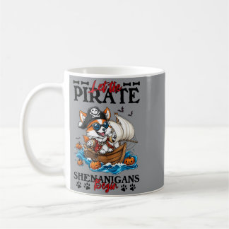 Caneca De Café Começam as Travessuras Piratas Pembroke Galês