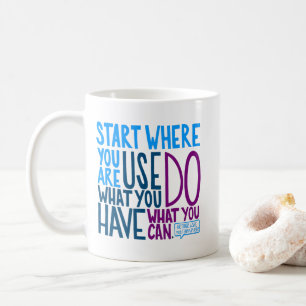 Caneca De Café Comece onde você está