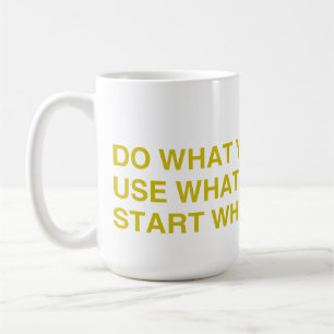 Caneca De Café Comece Onde Você Está