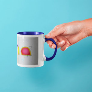 Caneca De Café Comemoração de 10 anos da DoorJam Creations