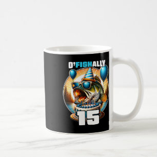 Caneca De Café Comemoração de 15 Anos de Idade de Pesca O'fishall