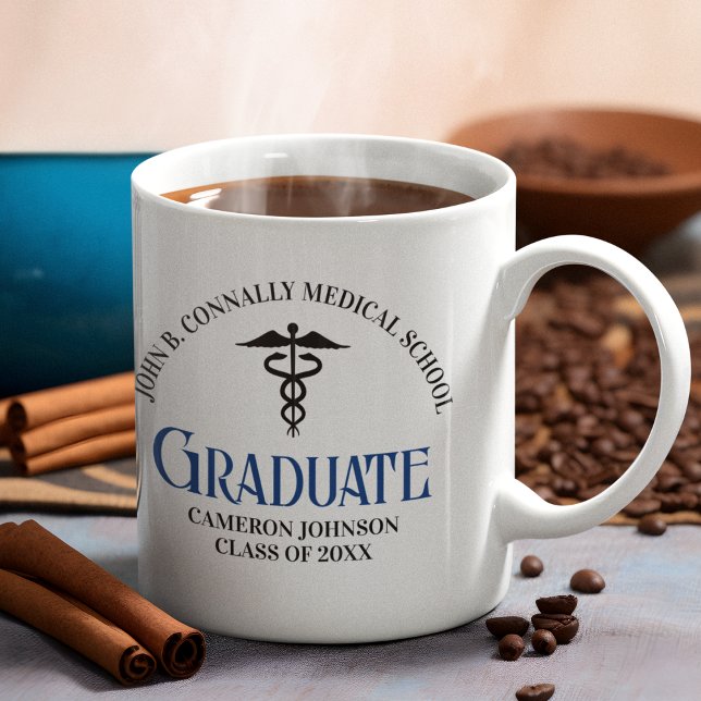 Caneca De Café Comemoração de Graduação da Faculdade de Medicina  (Criador carregado)