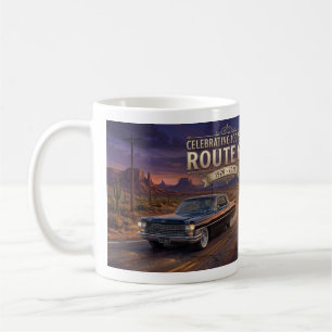 Caneca De Café Comemorando 100 Anos: Rota 66