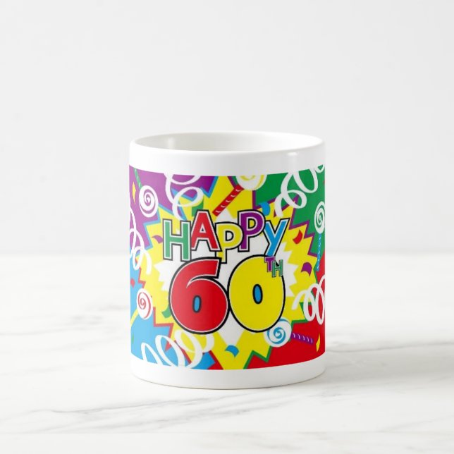 Caneca De Café comemorando 60 anos novo (Centro)
