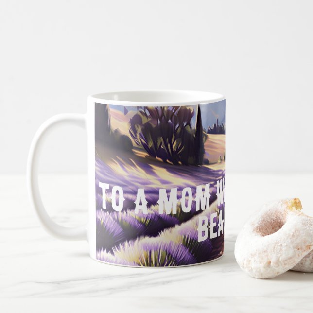 Caneca De Café Comemorando a Mamãe (Com Donut)