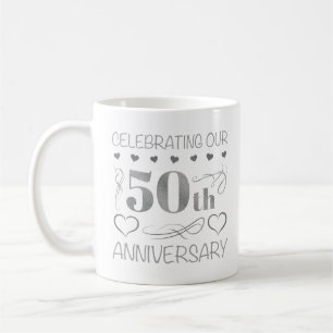 Caneca De Café Comemorando nosso 50th aniversário