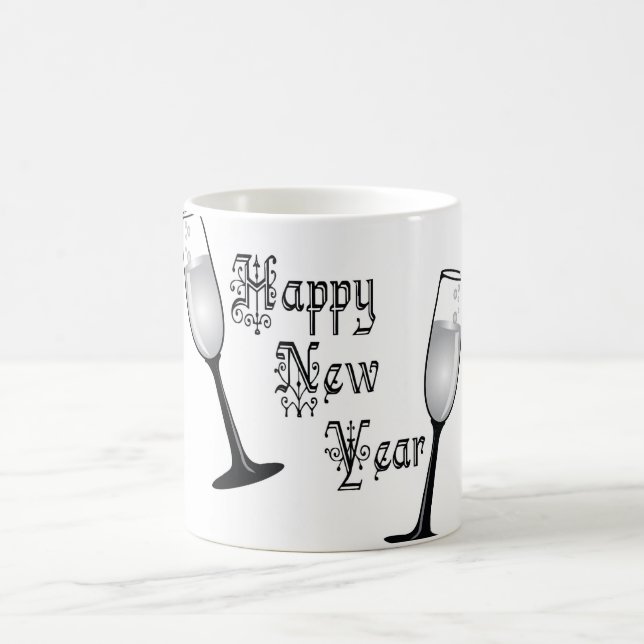 Caneca De Café comemorando o ano novo 2018 (Centro)