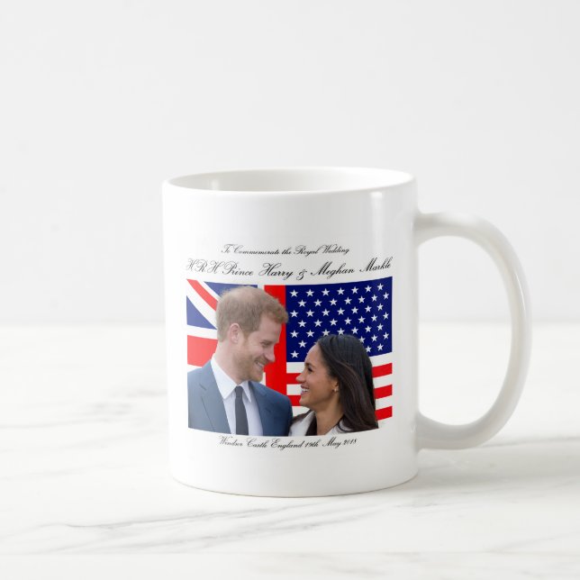 Caneca De Café Comemorar o Casamento Real Harry e Meghan (Direita)