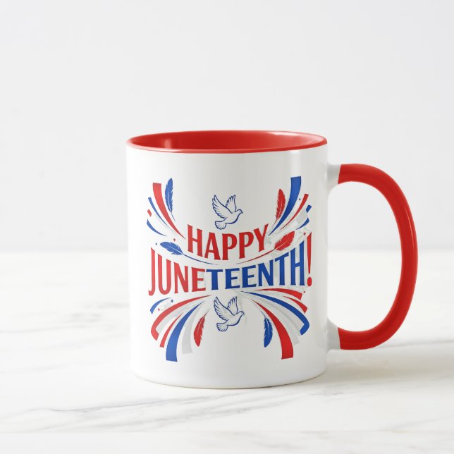 Caneca de Café Comemorativa Juneteenth (330 ml) (Direita)