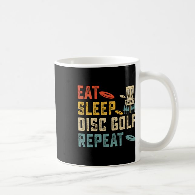 Caneca De Café Comer Dormir Disco Golfe Repetir  (Direita)