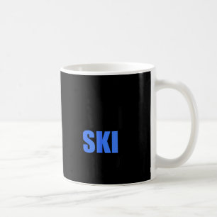 Caneca De Café Comer dormir esquiar repetir inverno montanhas lod
