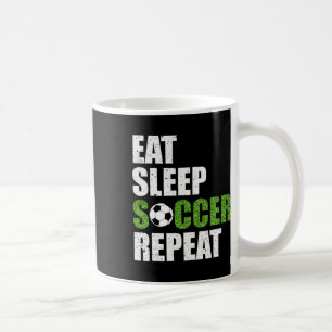 Caneca De Café Comer Dormir Futebol Repetir Camisa de Presente pa