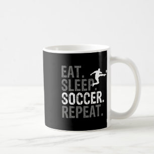 Caneca De Café Comer Dormir Futebol Repetir - Gráfico de Futebol