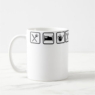 Caneca De Café Comer Dormir Jardim Repetir Jardinagem Jardineiro 