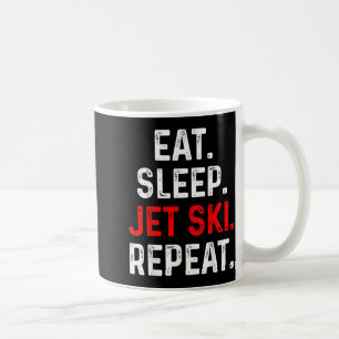 Caneca De Café Comer dormir jet ski repetir esportes aquáticos la
