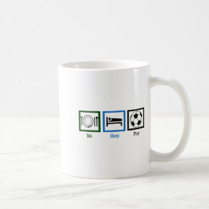 Caneca De Café Comer Dormir Jogar Futebol Camiseta Infantil