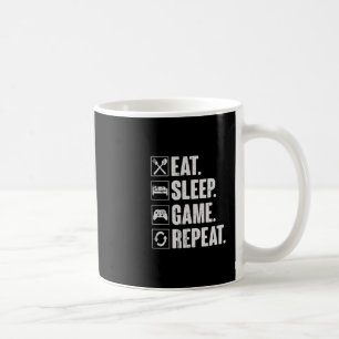 Caneca De Café Comer Dormir Jogo Repetir Vídeo Engraçado Presente