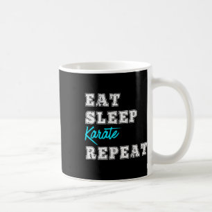 Caneca De Café Comer Dormir Karate Repetir Karate Presentes Artes