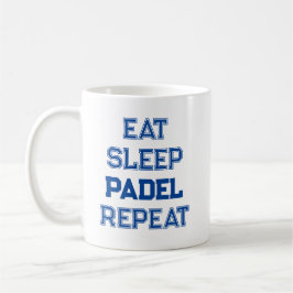 Caneca De Café comer dormir padel repetir padel simples
