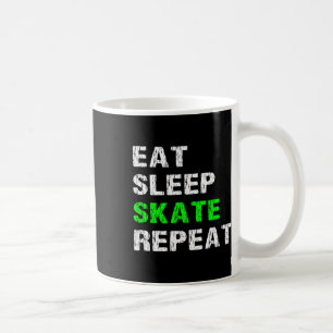 Caneca De Café Comer Dormir Patinar Repetir Patinador de Rodas Sk