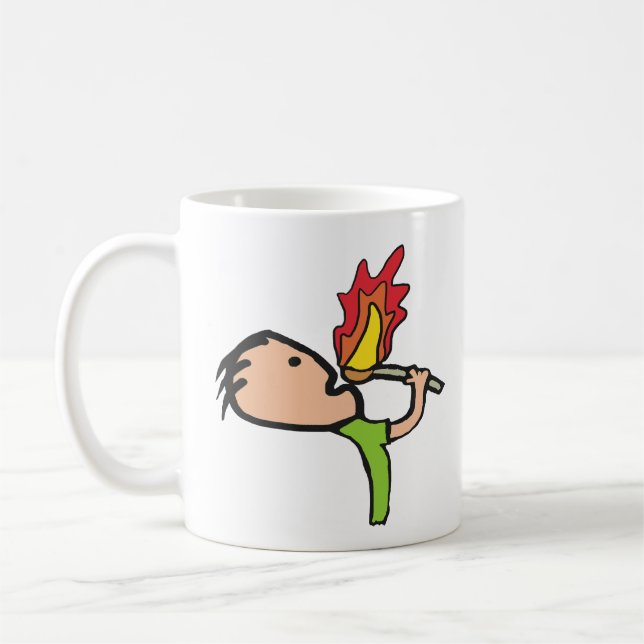 Caneca De Café Comer Fogo (Esquerda)