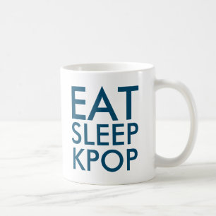Caneca De Café Comer Kpop do Sono   marinho de presentes do venti