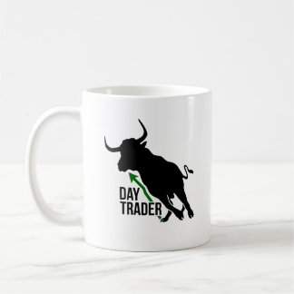 Caneca De Café comerciante de dia com tendência para a alta