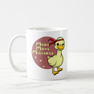 Caneca De Café Cometa mais erros Kawaii, pato bebê engraçado