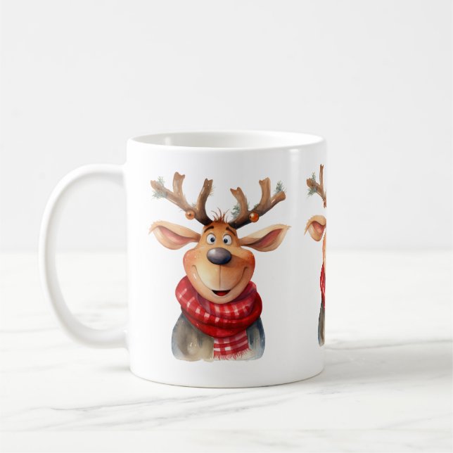 Caneca De Café Comical Reindeer Mug (Esquerda)