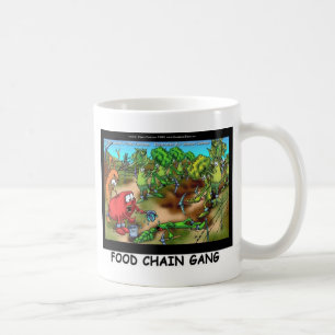 Caneca De Café Comida Chain Gang Funny Gifs Camisetas & Coleções