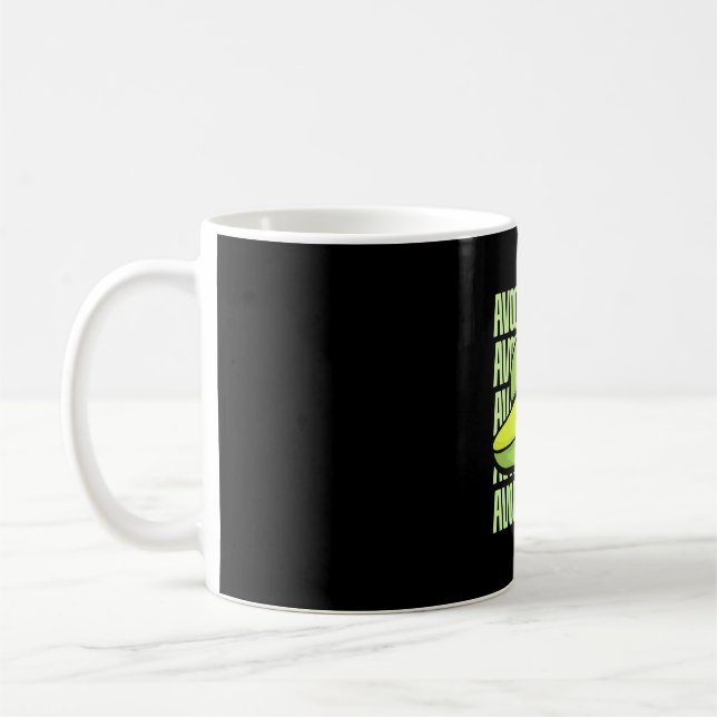 Caneca De Café Comida de Fruta Avocado (Esquerda)