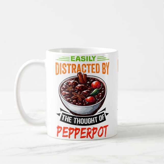 Caneca De Café Comida de Guiana com Pimenta Guyanese (Esquerda)
