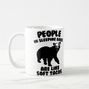 Caneca De Café Comida de Urso Humor de Camping