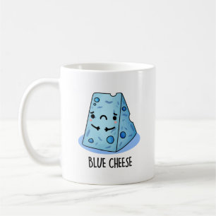 Caneca De Café Comida Engraçado de Queijo Azul