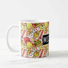 Caneca De Café Comida Kawaii Personalizada
