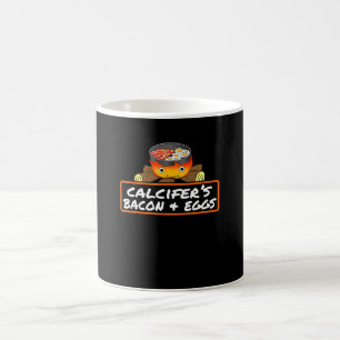 Caneca De Café Comida Lover Pun Bacon Ovo Cook Calcifers Presente