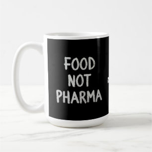 Caneca De Café Comida Não Farma Nutrição Orgânica Natural Saudáve