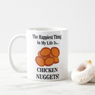 Caneca De Café Comida rápida de nugget de frango engraçada