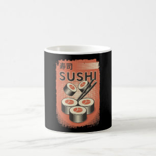 Caneca De Café Comida Sushi japonesa perfeita Vintage Style Des