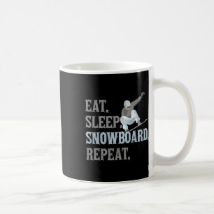 Caneca De Café Comido em desgosto. Durma. Repetição do Snowboard.