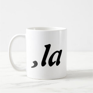 Caneca De Café Comma La Kamala Harris - design de texto personali